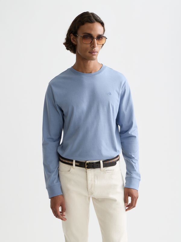 Chest Logo Regular-Fit  Long-Sleeved T-Shirt