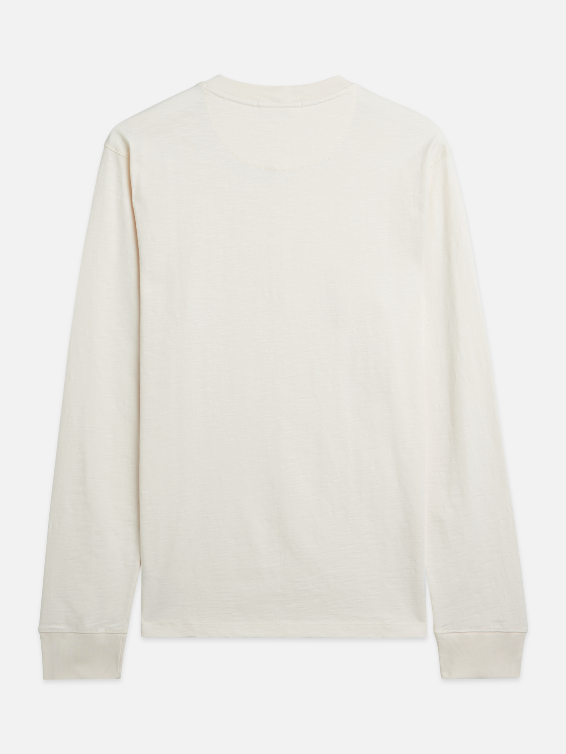 Henley Slub Yarn Regular-Fit Long-Sleeve T-Shirt