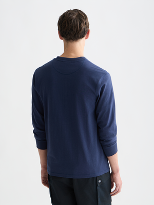 Henley Slub Yarn Regularfit Longsleeved Tshirt