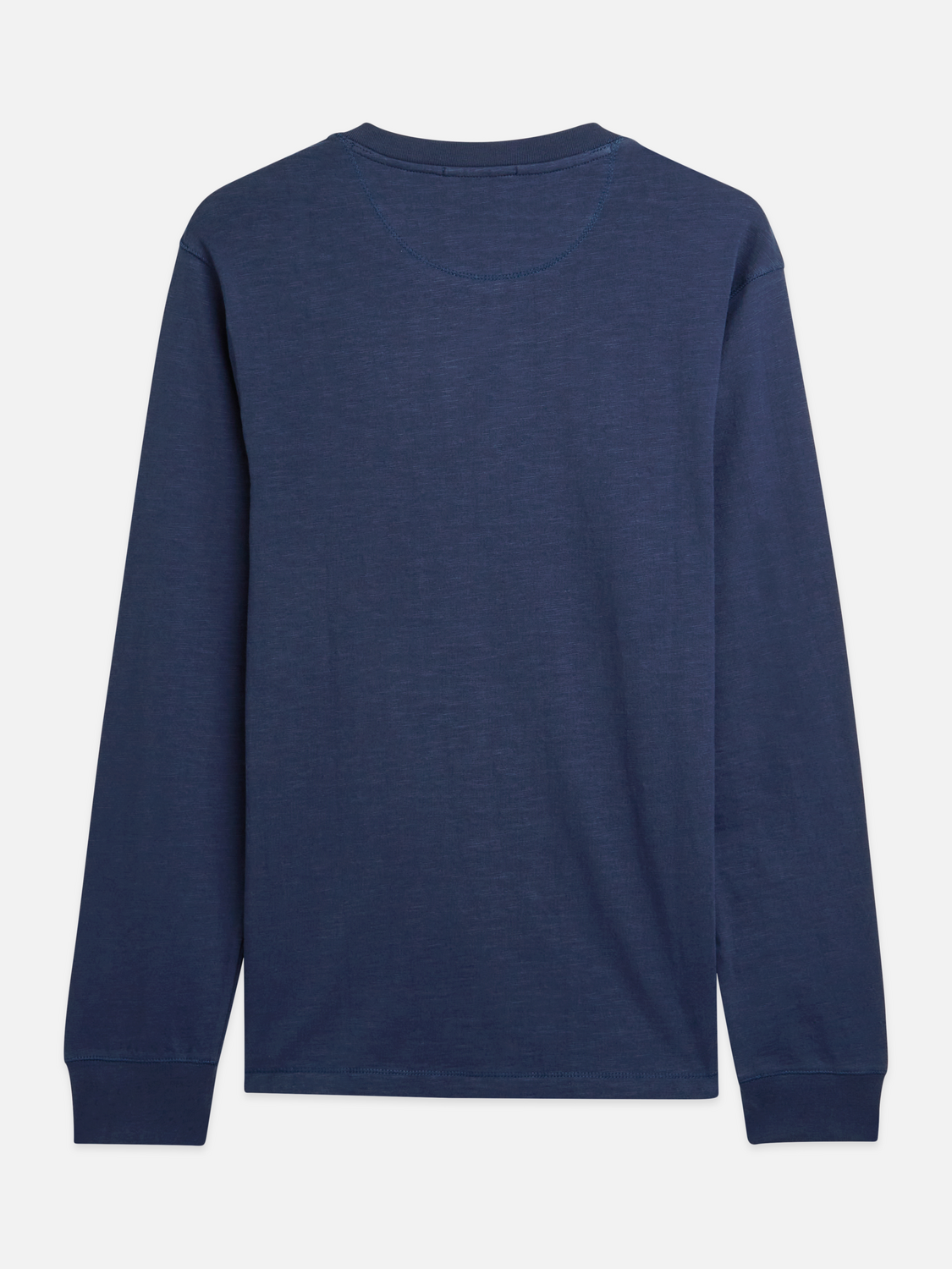 Henley Langarm-T-Shirt aus Slub-Garn in regulärer Passform