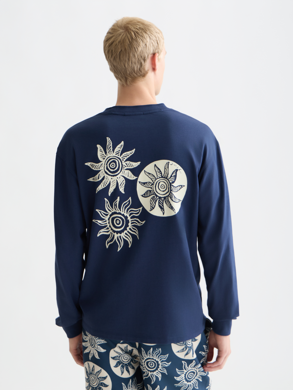 Back Artwork Relaxedfit Longsleeved Tshirt