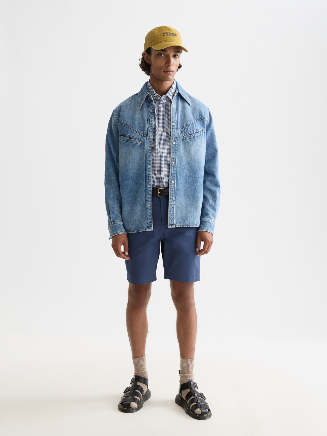 Short regular en sergé de coton Seasonal Core Stuart