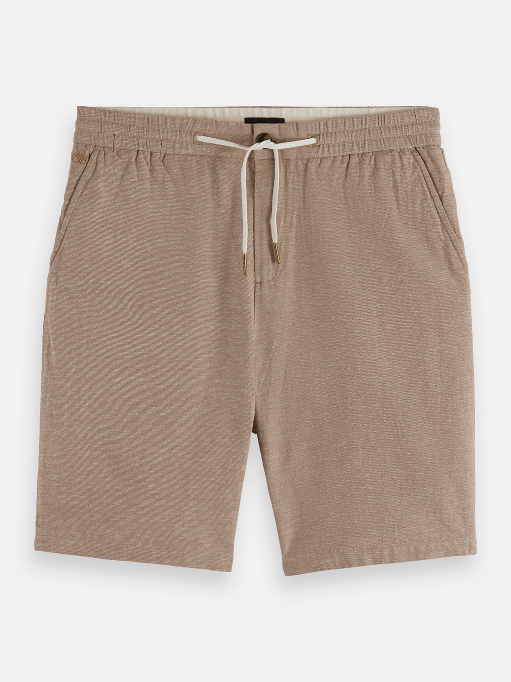 Shorts chino en coton-lin coupe droite - Un classique de saison
