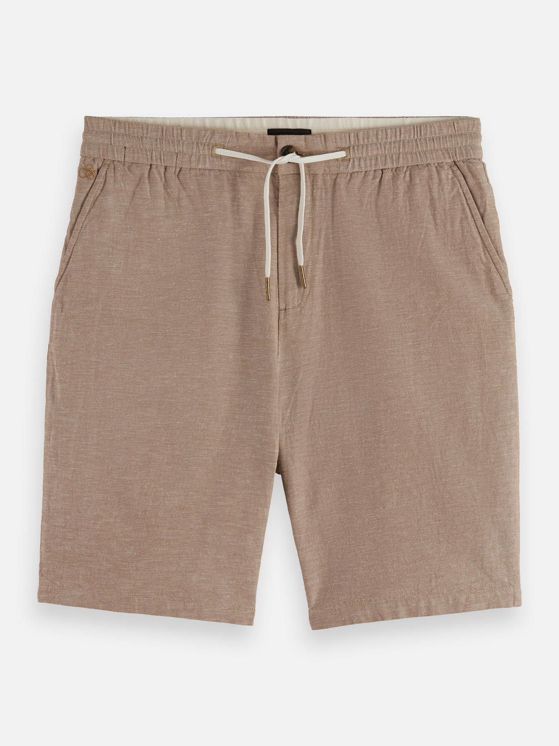 Shorts chino en coton-lin coupe droite - Un classique de saison