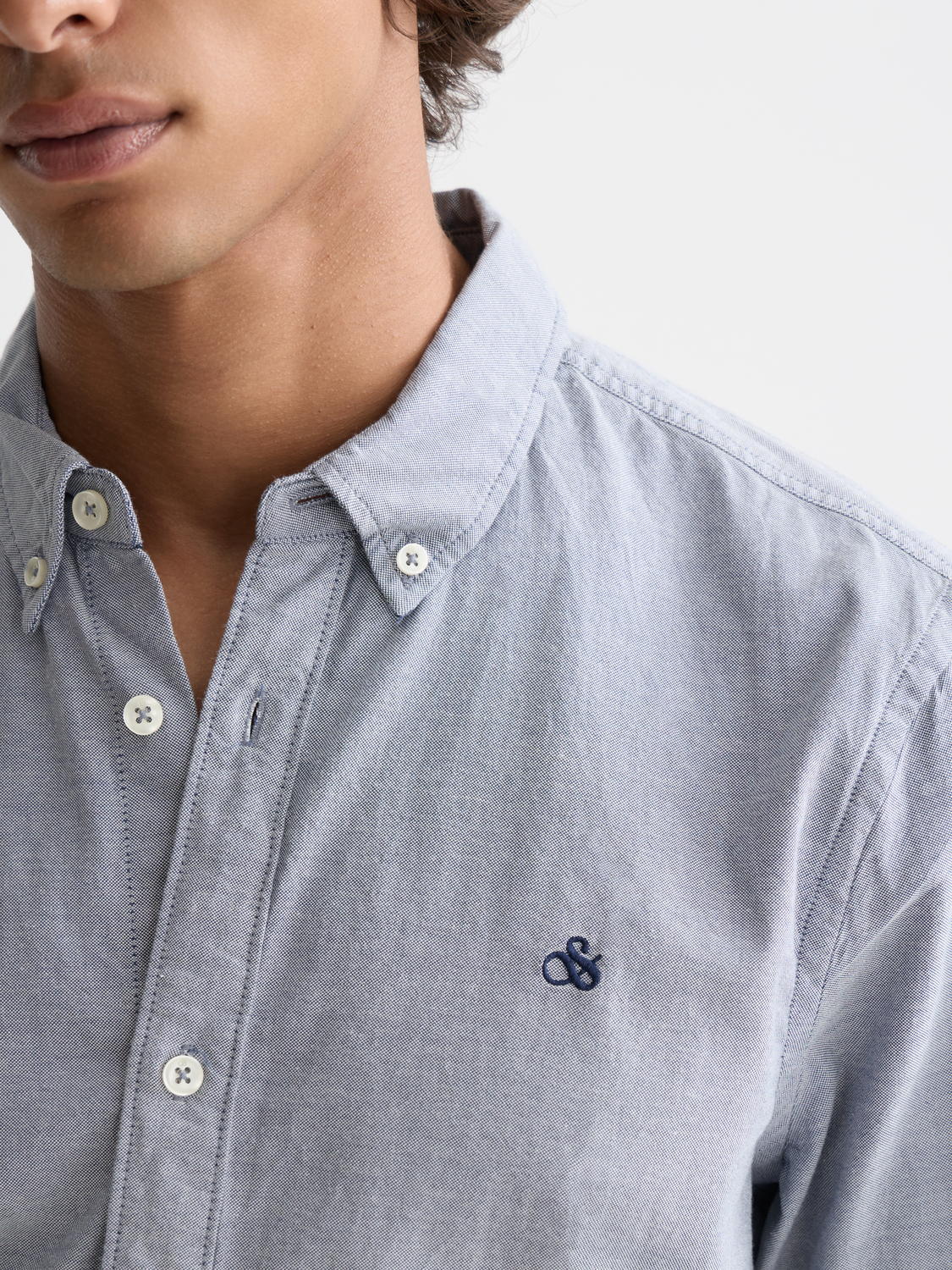 Chemise Oxford Coupe Droite Unie Saisonnière