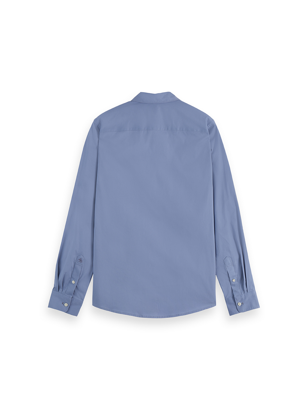 Chemise ajustée en popeline de coton uni saisonnier