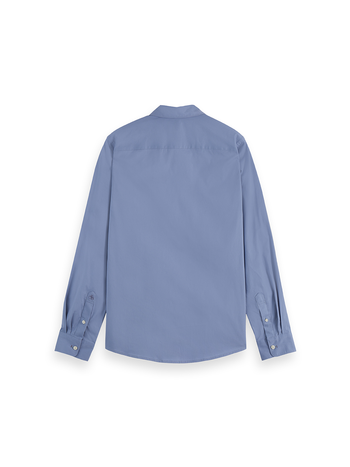 Chemise ajustée en popeline de coton uni saisonnier