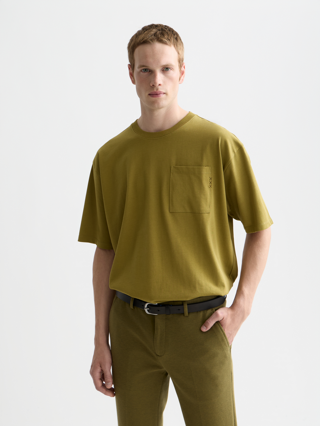 Seasonal Core 3 Crosses Chest Pocket Loose-Fit T-Shirt