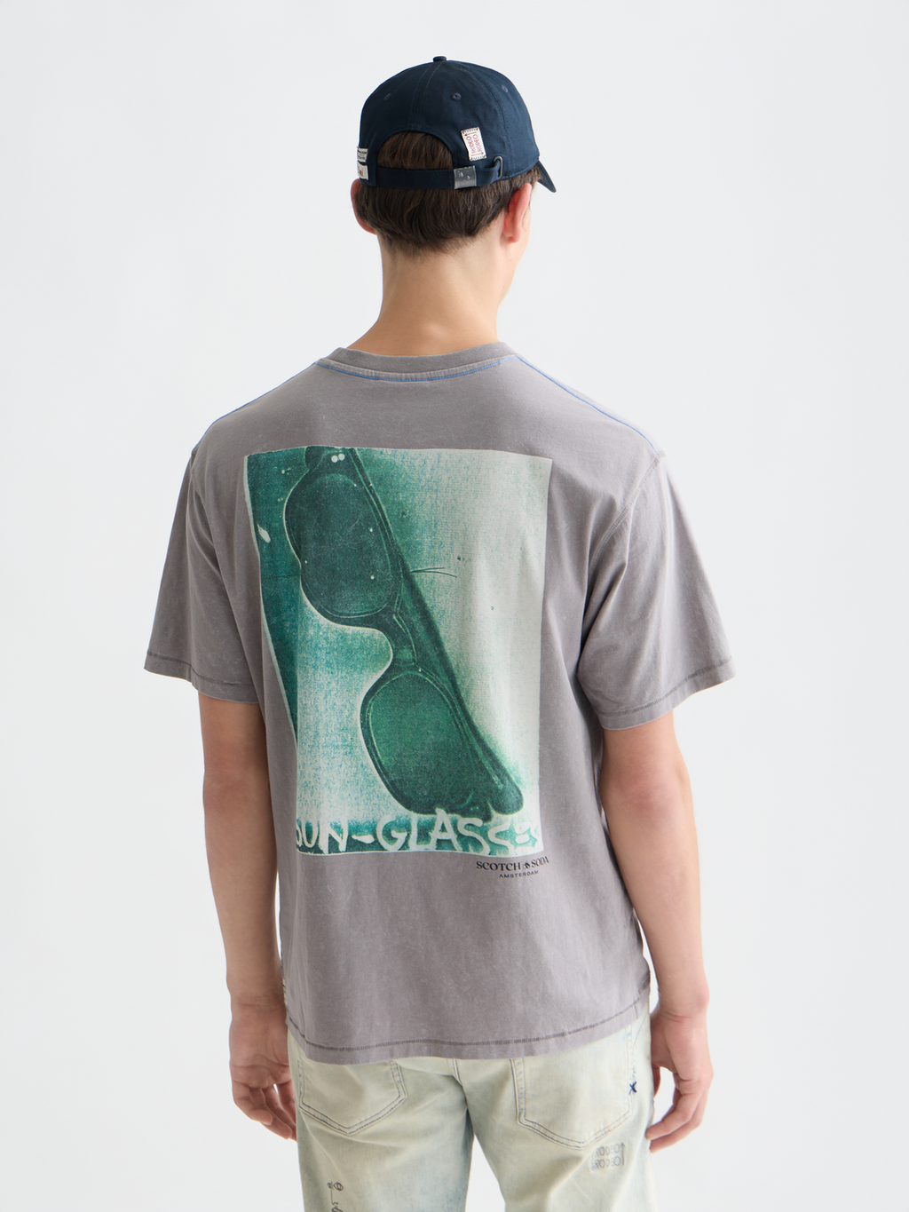 Scotch & Soda x Basquiat Front And Back Artwork Relaxed-Fit T-Shirt