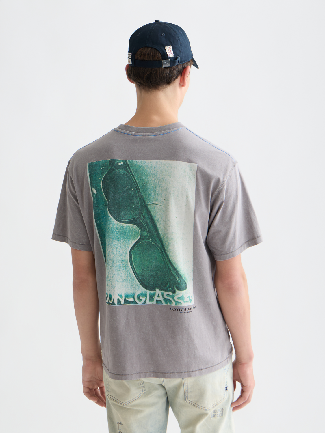 Scotch & Soda x Basquiat Front And Back Artwork Relaxed-Fit T-Shirt