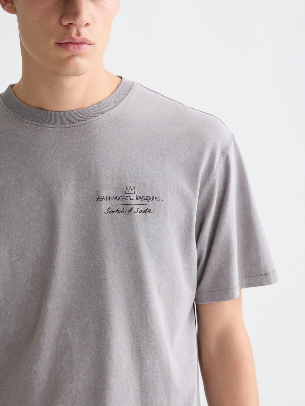 Scotch & Soda x Basquiat Front And Back Artwork Relaxed-Fit T-Shirt