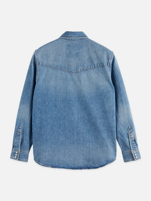 Jeanshemd mit Western-Details