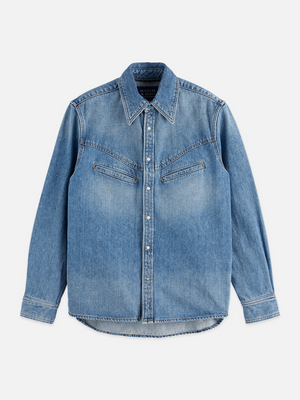 Jeanshemd mit Western-Details