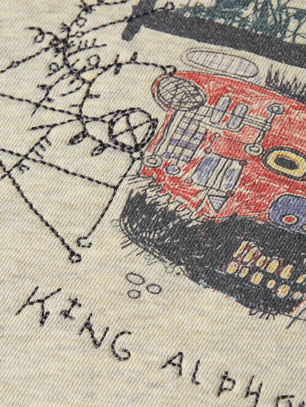 Basquiat Washed Artwork Relaxedfit Hoodie