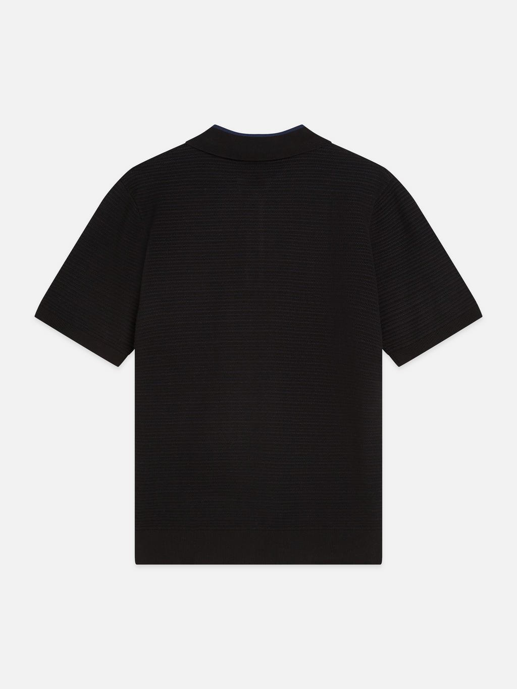 Structured Knitted Regular-Fit Polo