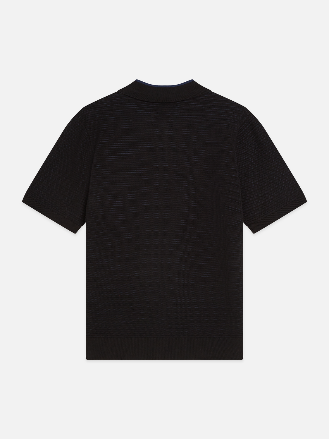 Structured Knitted Regular-Fit Polo