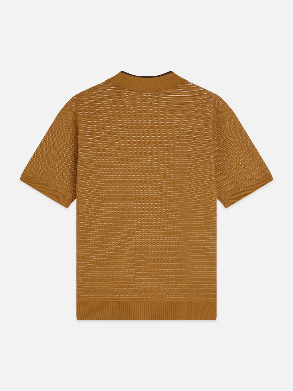 Structured Knitted Regular-Fit Polo