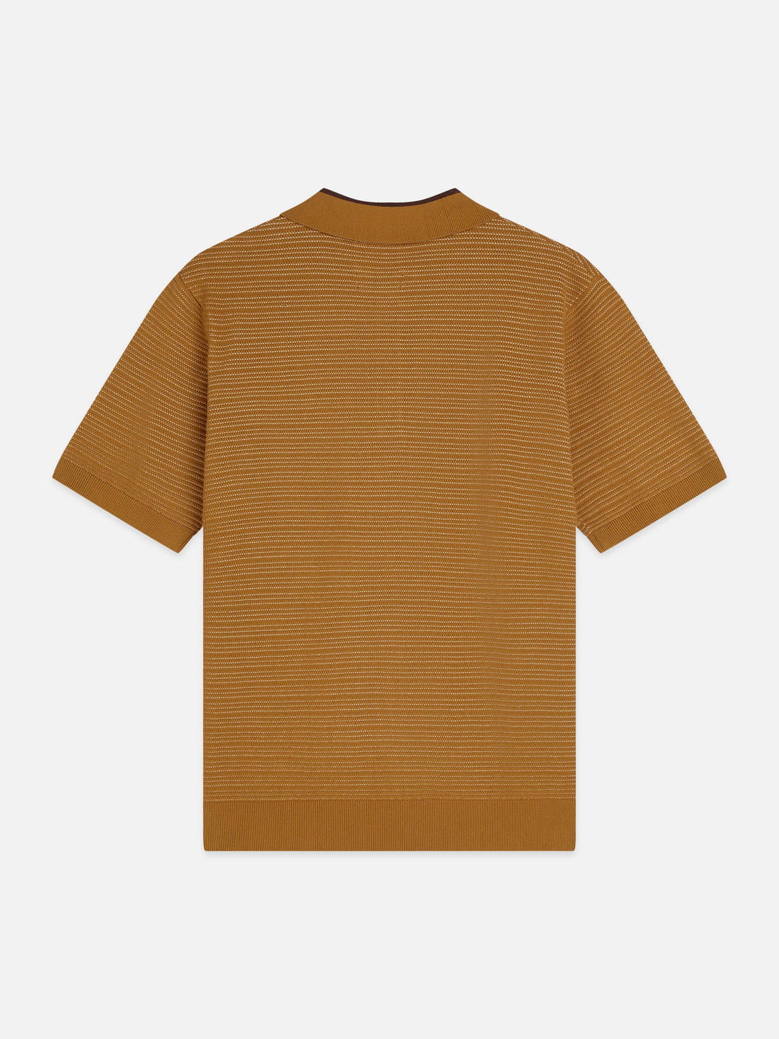 Structured Knitted Regular-Fit Polo