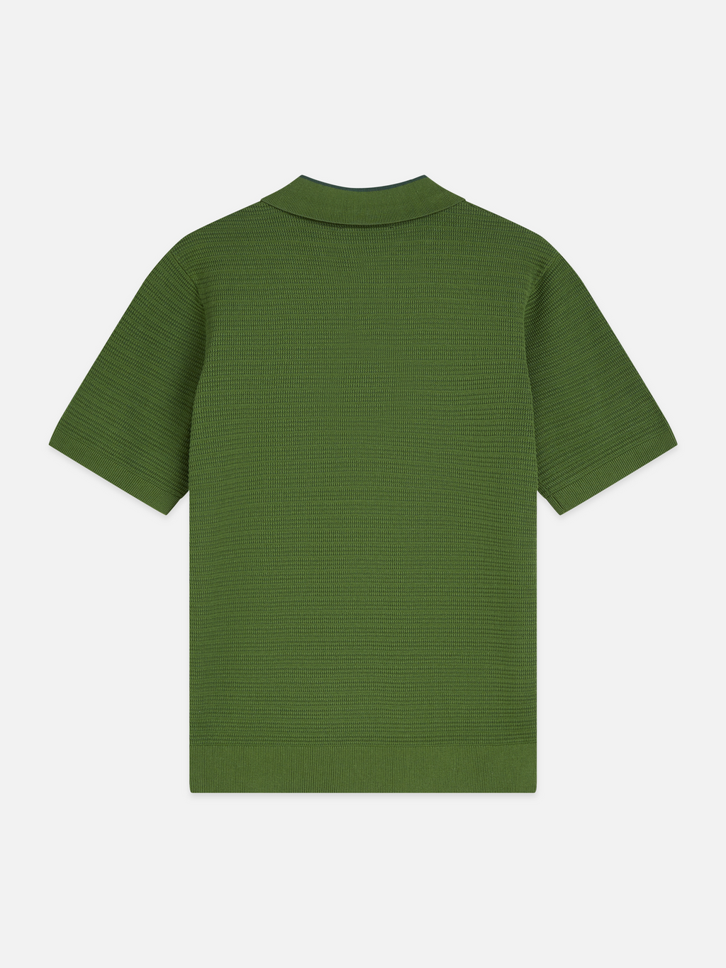 Structured Knitted Regular-Fit Polo