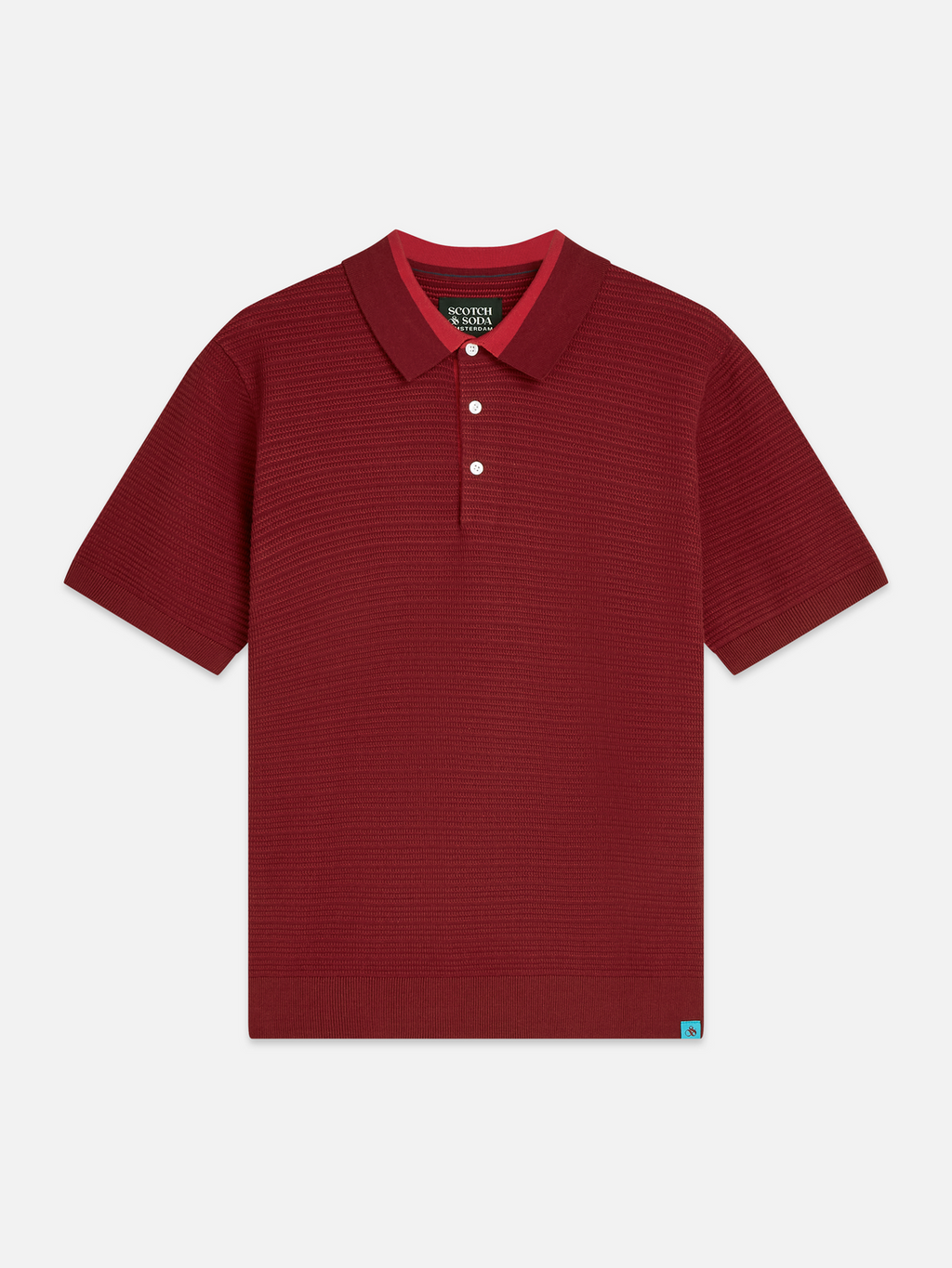 Structured Knitted Regularfit Polo