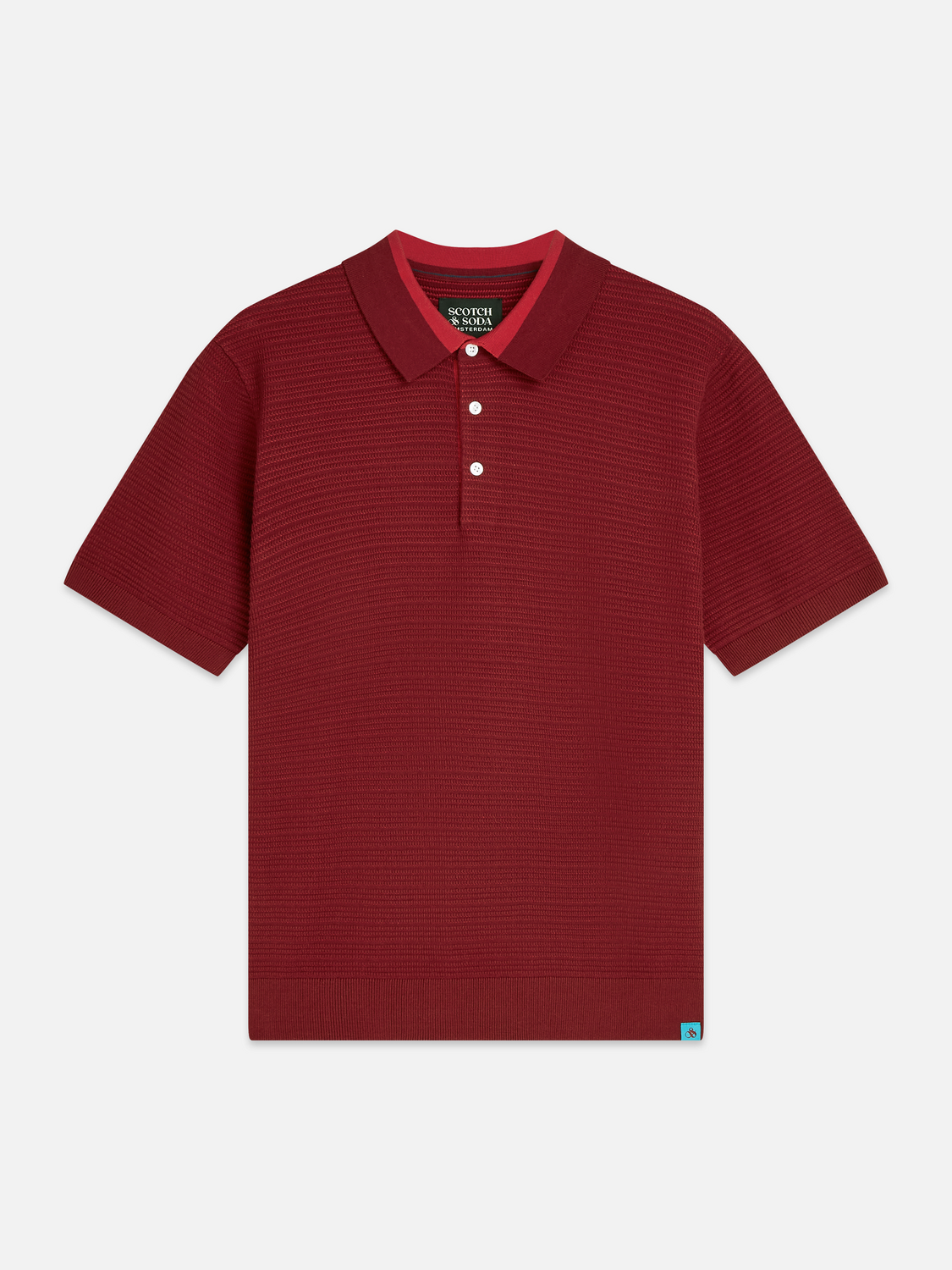 Structured Knitted Regularfit Polo