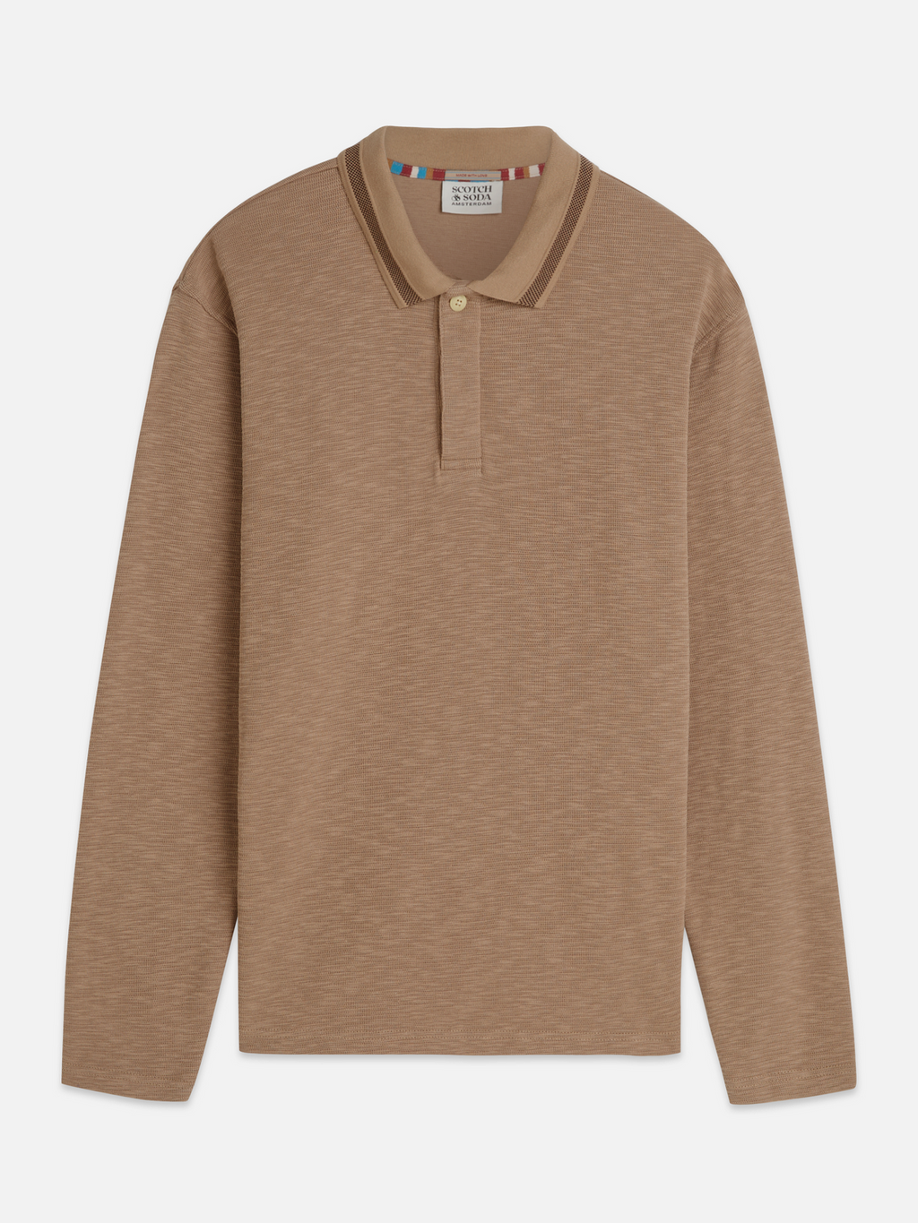 Structured Relaxedfit Longsleeved Polo