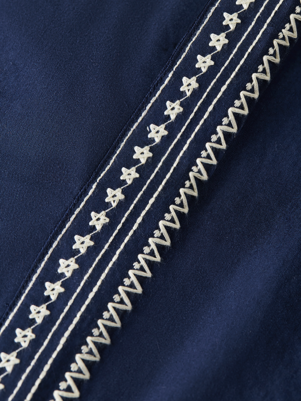 Pantalon de jogging droit décontracté Otis en mélange coton-tencel brodé