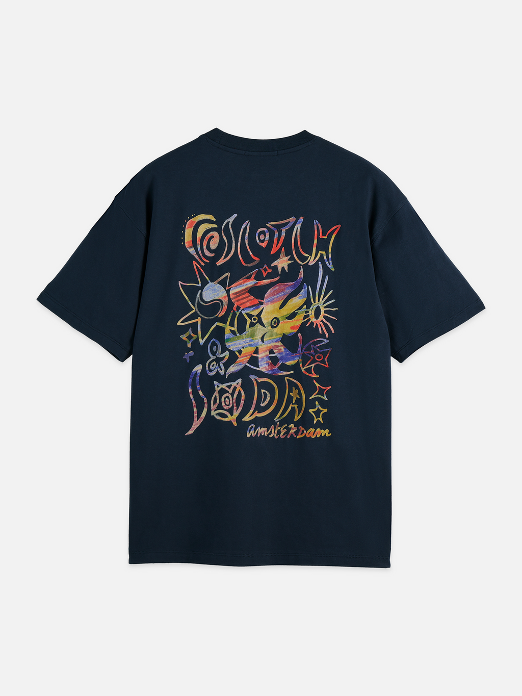 T-Shirt mit großem Print vorne und hinten