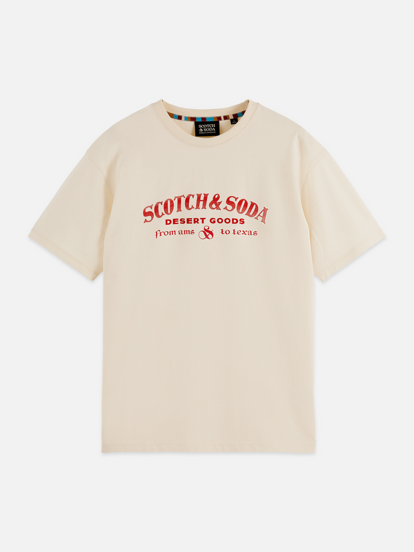 T-shirt coupe décontractée à imprimé sur le devant