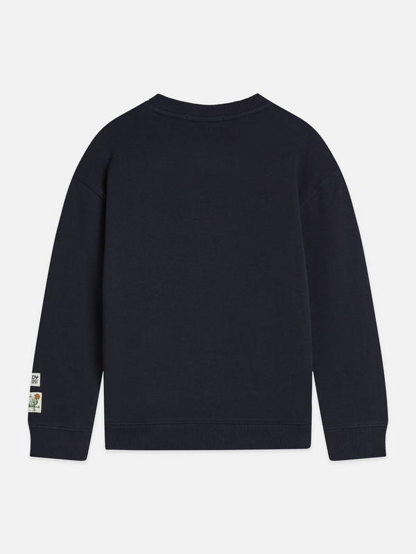 Sweat-shirt coupe oversize avec motif sur le devant