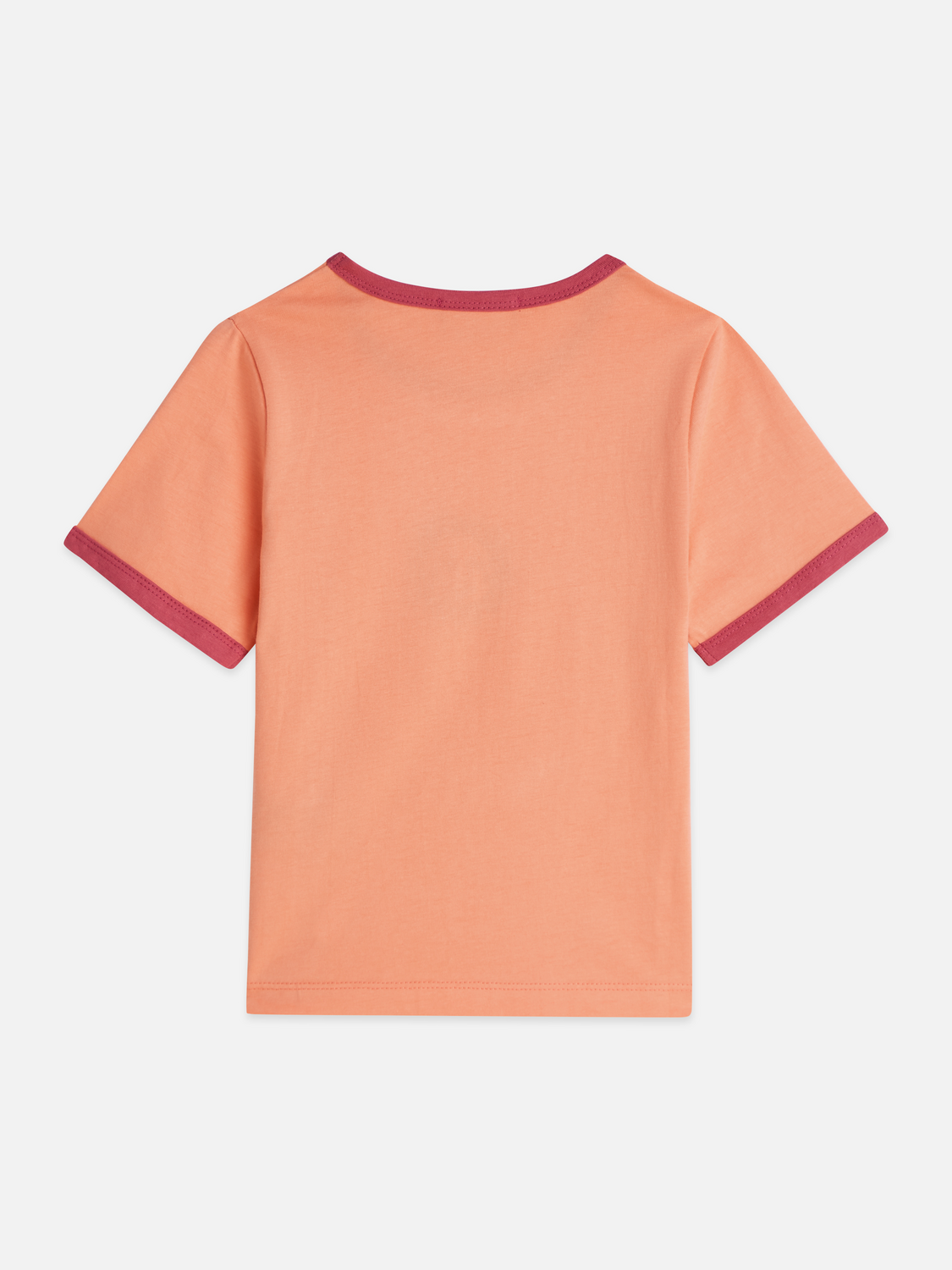 Girls' Front Artwork Ringer T-Shirt mit normaler Passform