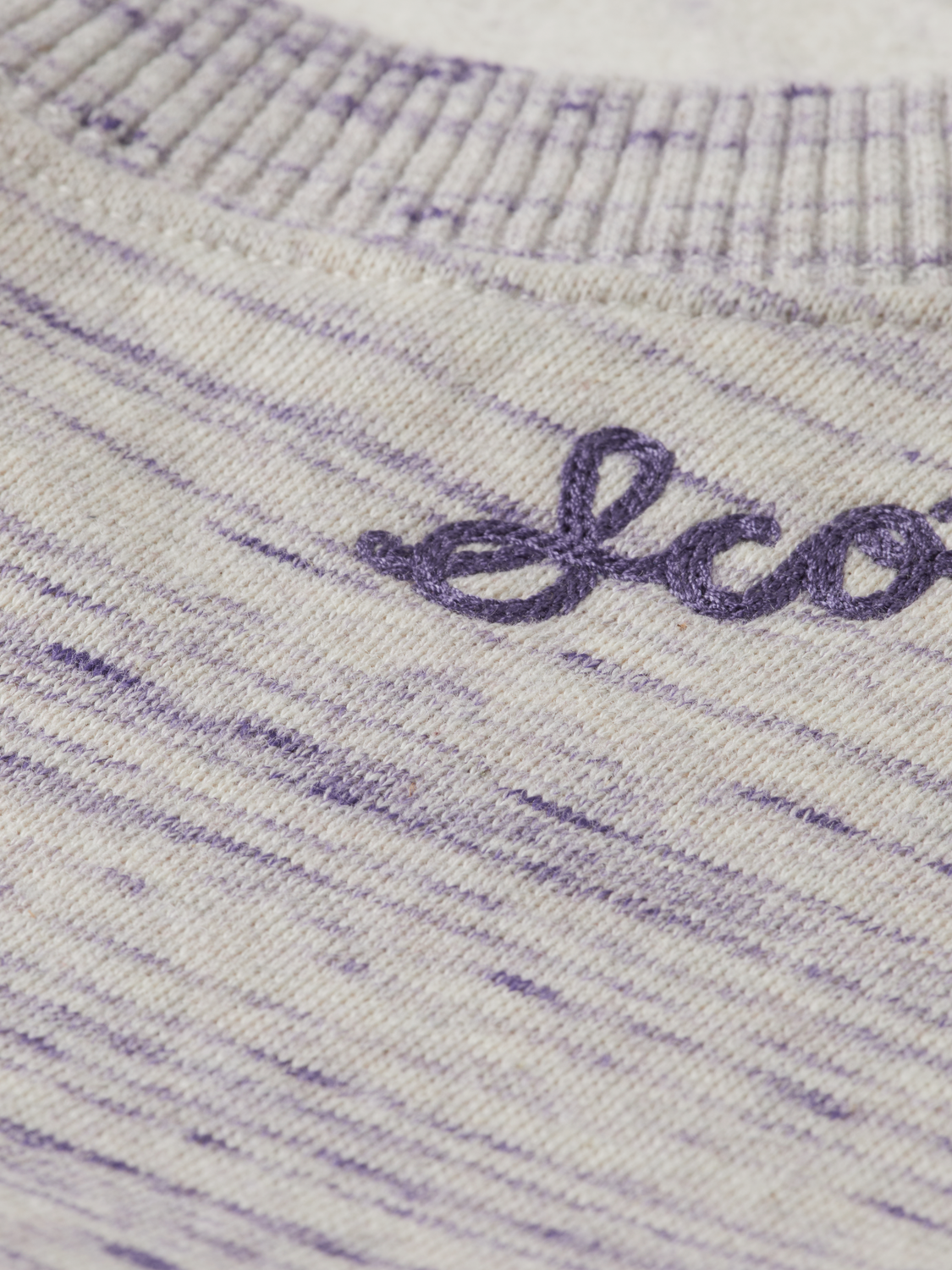 Sweat-shirt ample brodé en fil espace