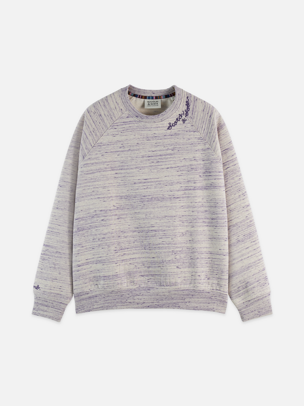 Sweat-shirt ample brodé en fil espace