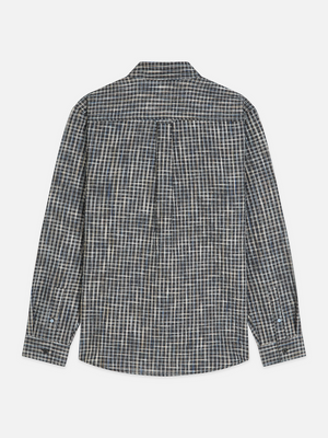Seersucker Micro Check Relaxedfit Shirt