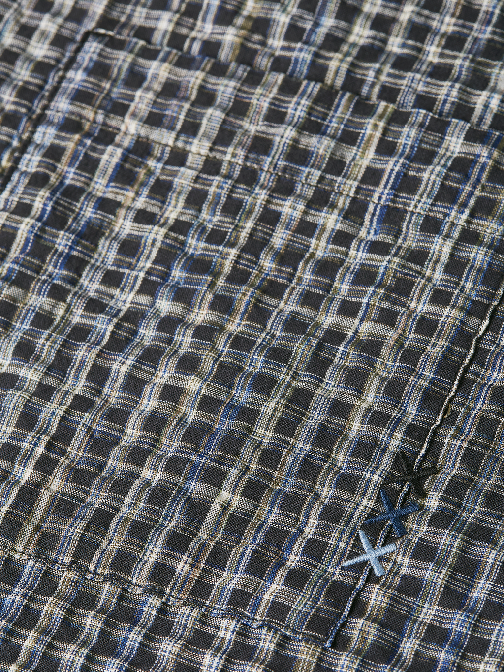 Seersucker Micro Check Relaxedfit Shirt