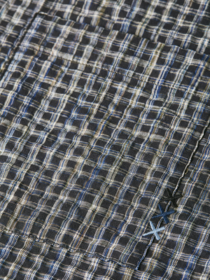 Seersucker Micro Check Relaxedfit Shirt