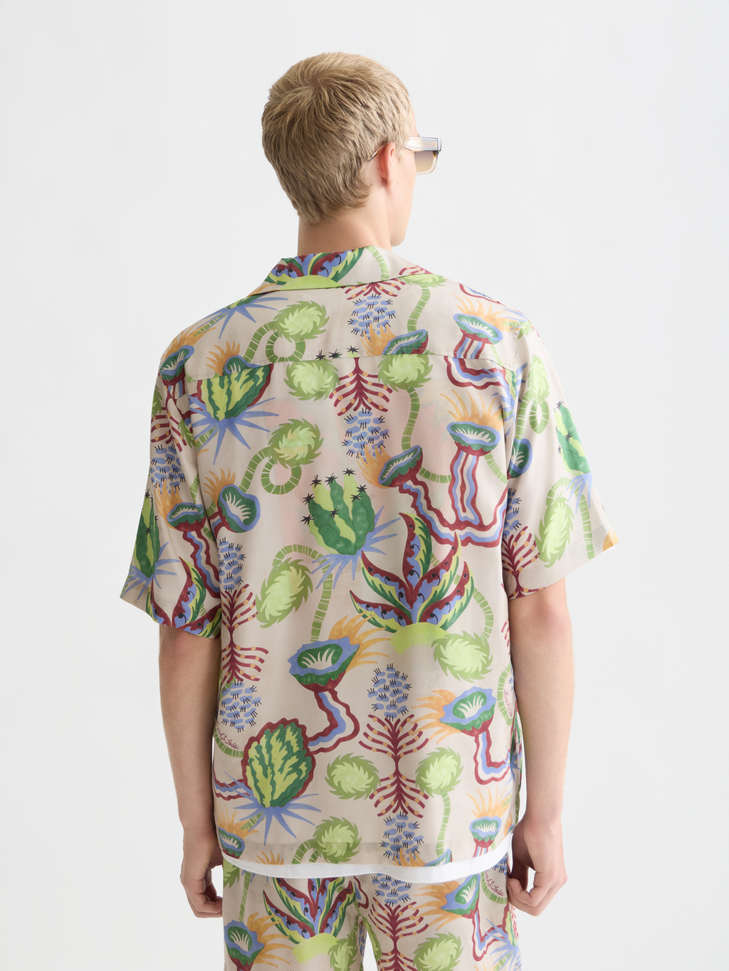 Printed Tencel Relaxed-Fit Shirt
