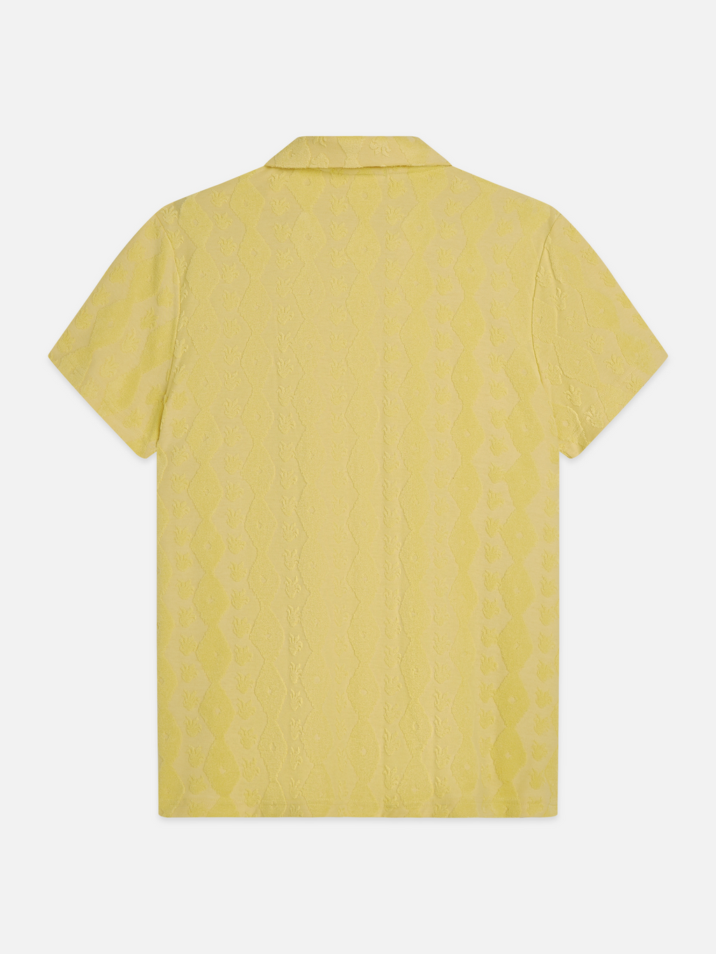 Terry Jacquard Regular-Fit Short-Sleeved Shirt