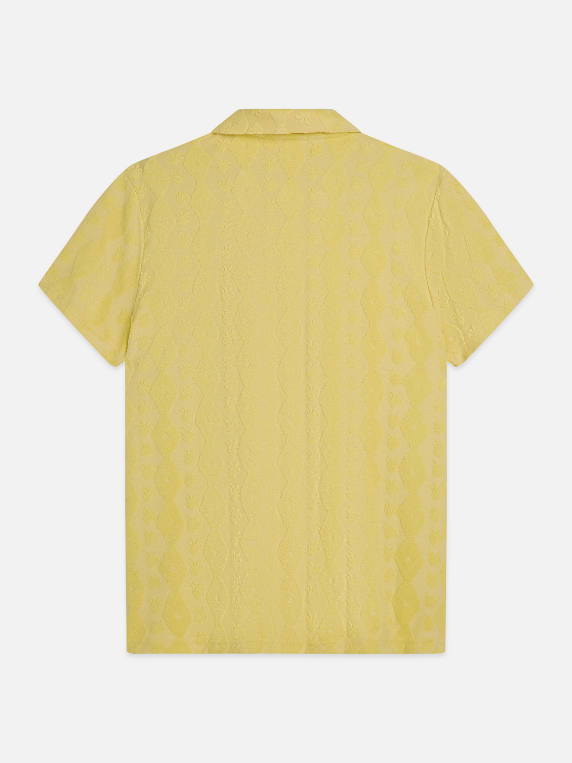 Terry Jacquard Regular-Fit Short-Sleeved Shirt
