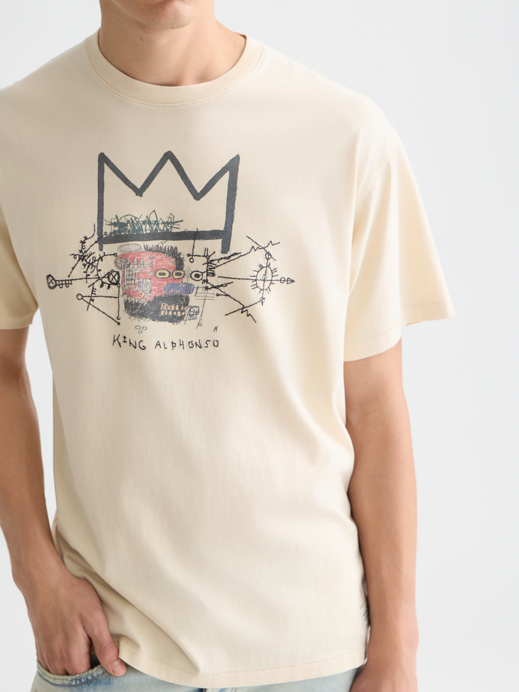 Scotch & Soda x Basquiat Artwork Relaxed Fit T-Shirt
