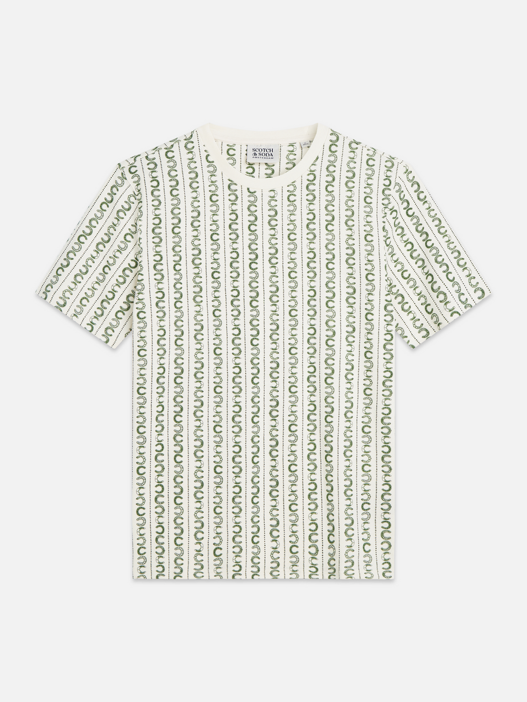 Micro Printed Regular-Fit T-Shirt