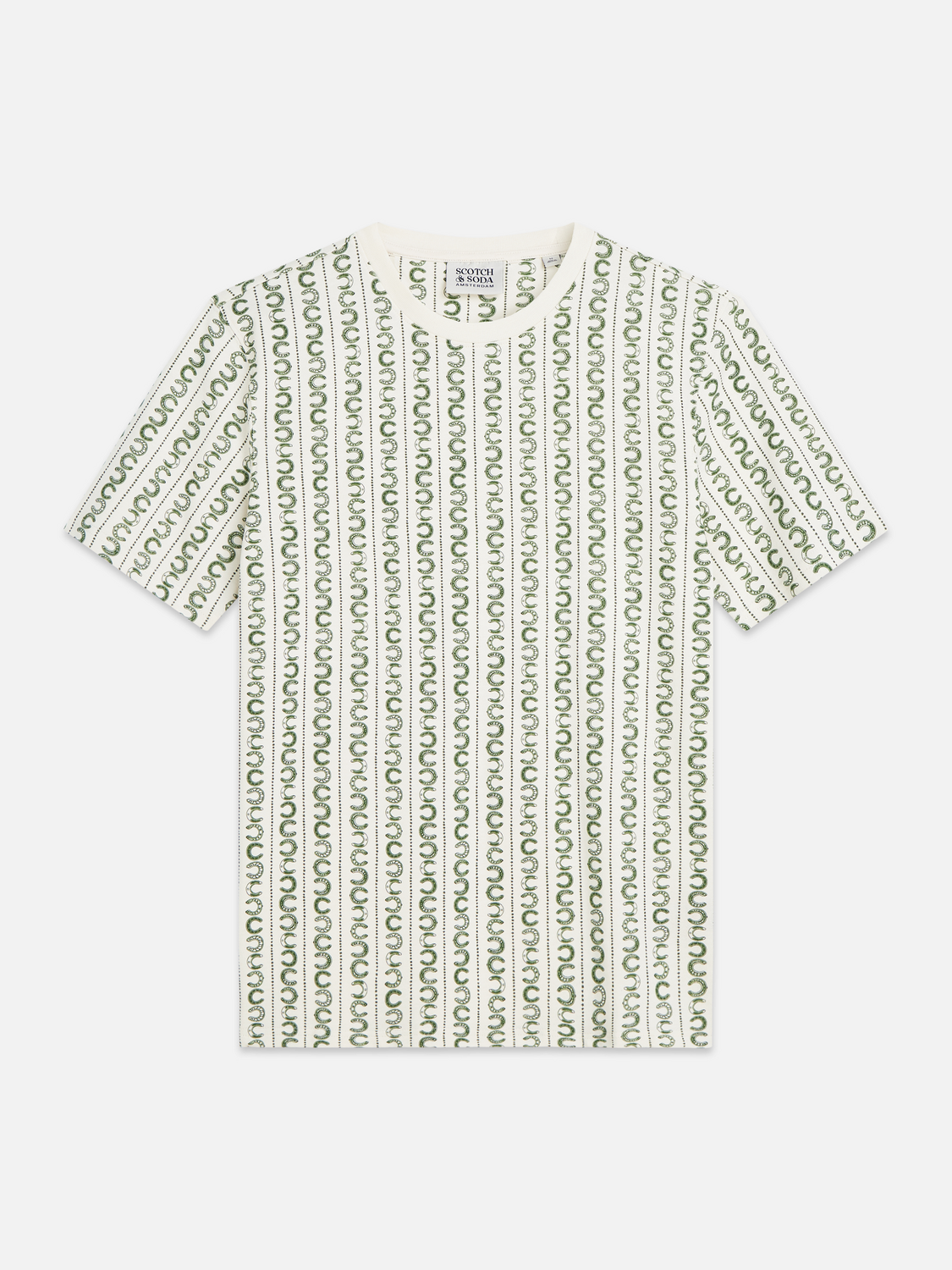 Micro Printed Regular-Fit T-Shirt