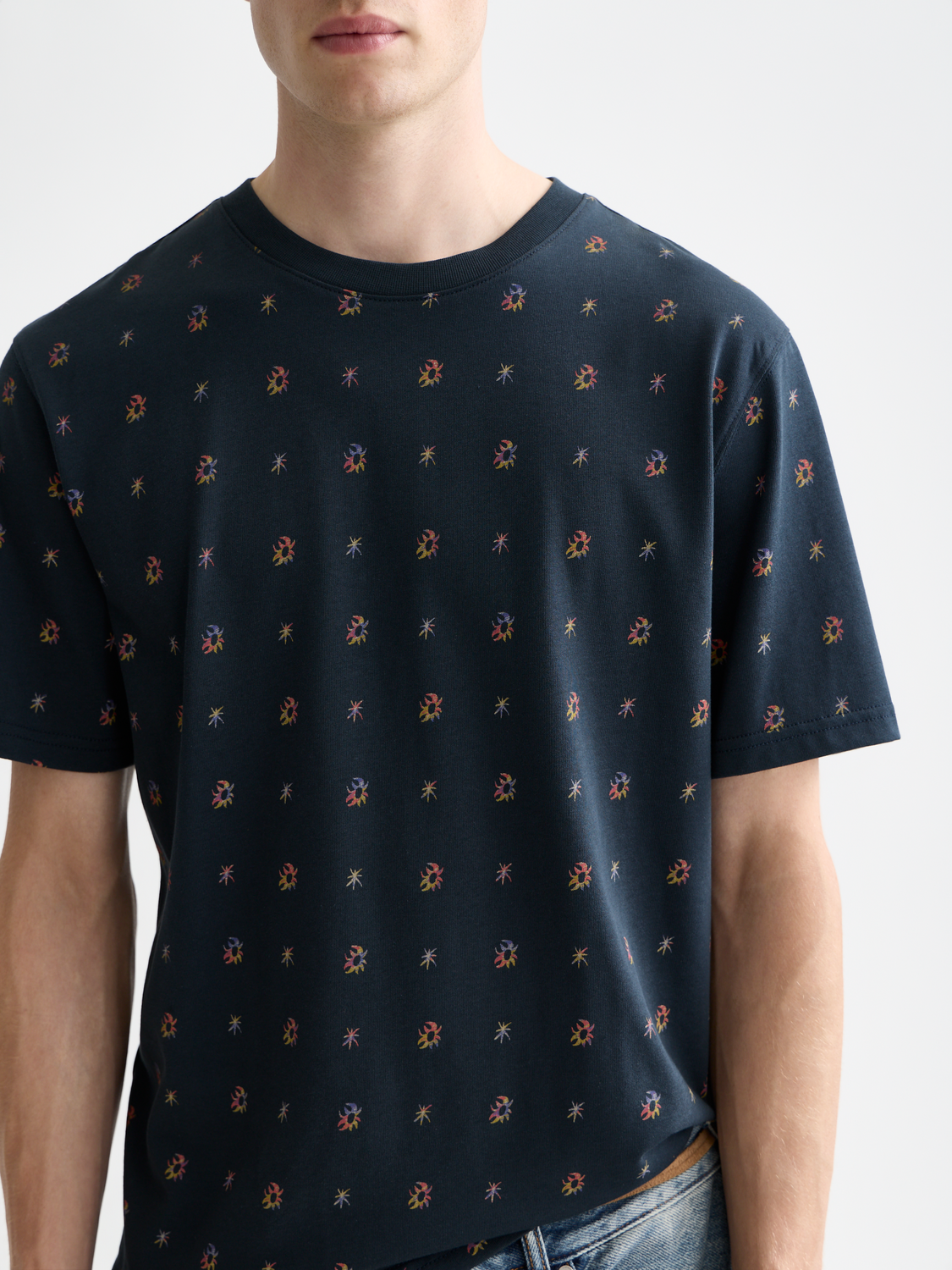 Micro-Printed Regular-Fit T-Shirt