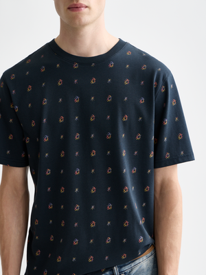Micro-Printed Regular-Fit T-Shirt