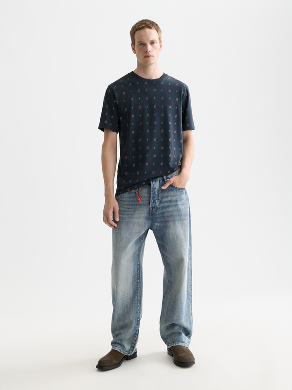 Micro-Printed Regular-Fit T-Shirt