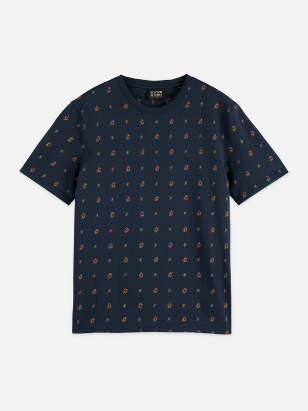 Micro-Printed Regular-Fit T-Shirt