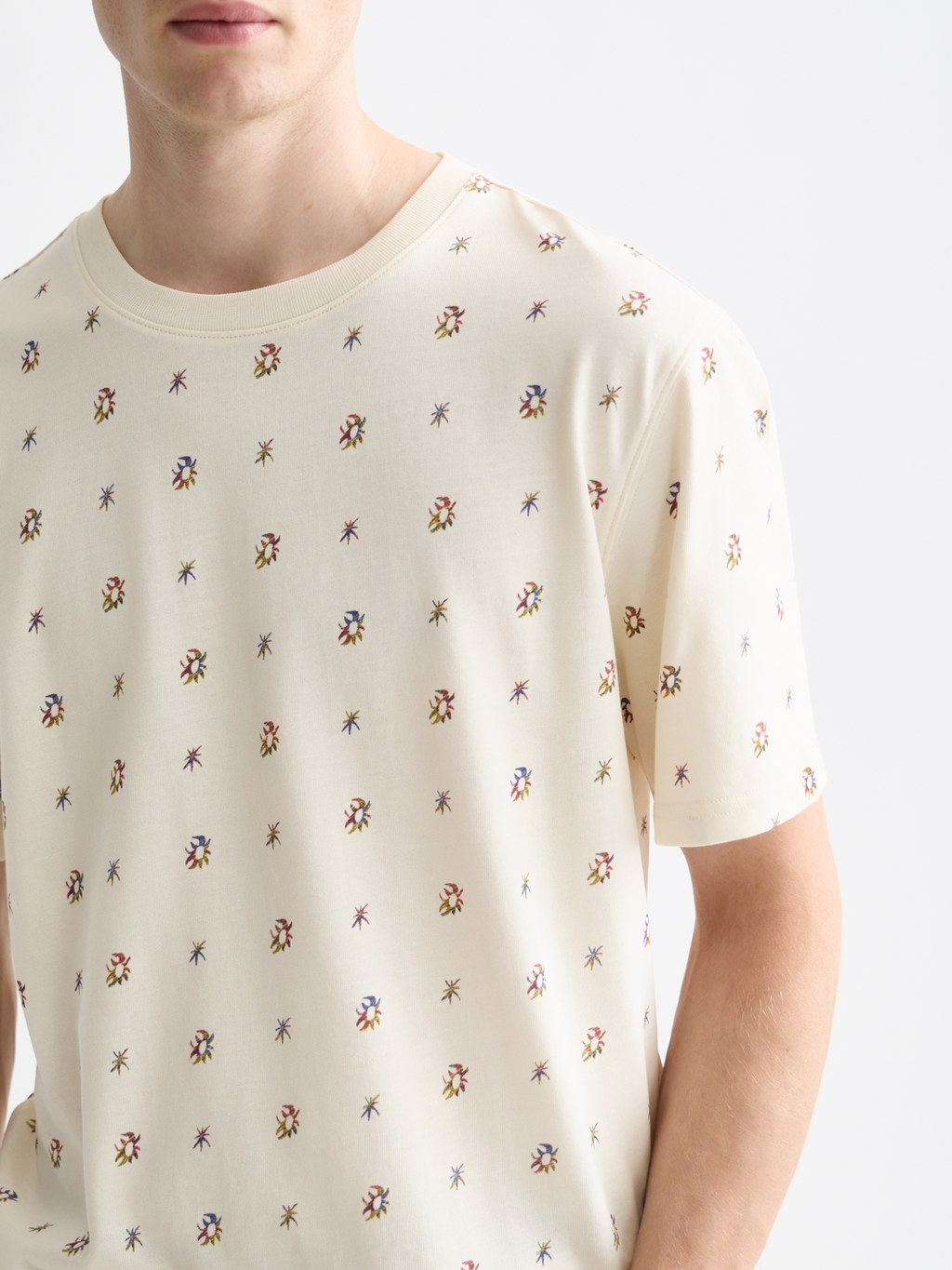Micro-Printed Regular-Fit T-Shirt