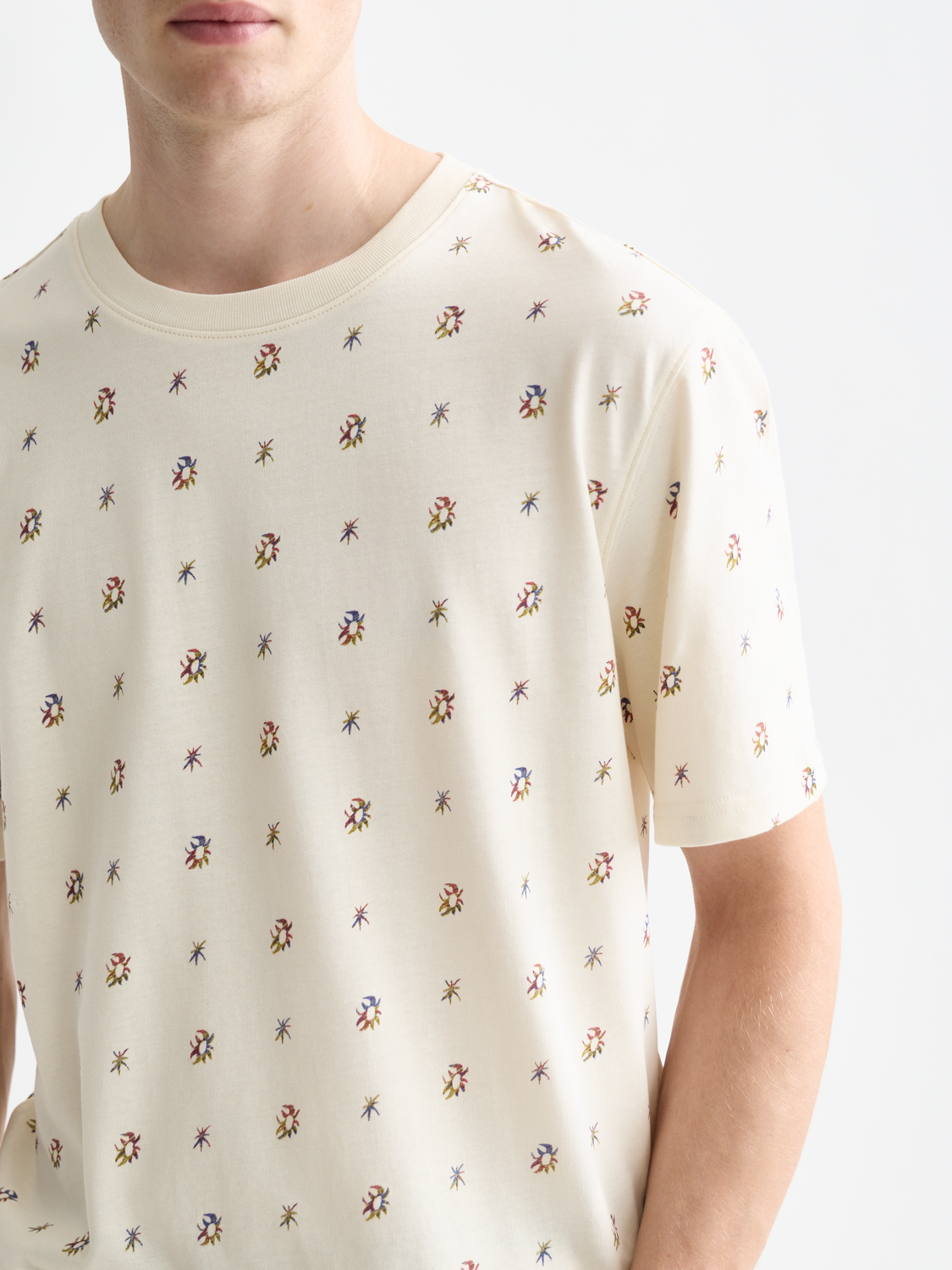 Micro-Printed Regular-Fit T-Shirt