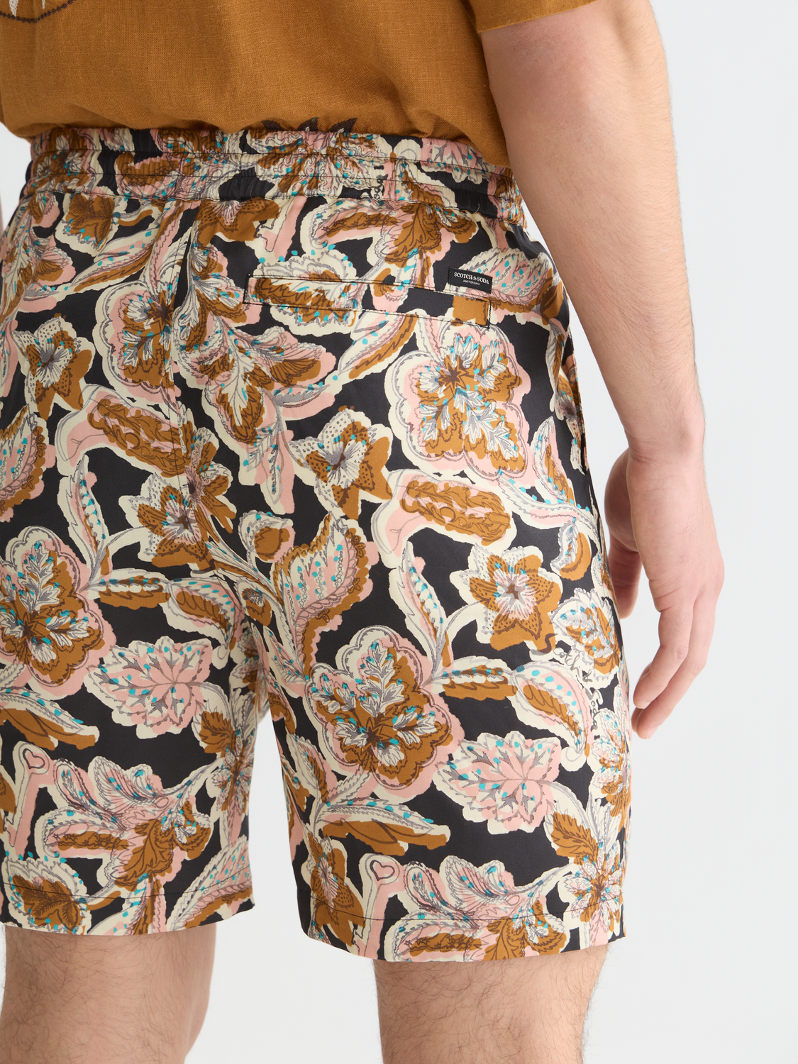 Shorts bermudas amples en Tencel imprimé Fave