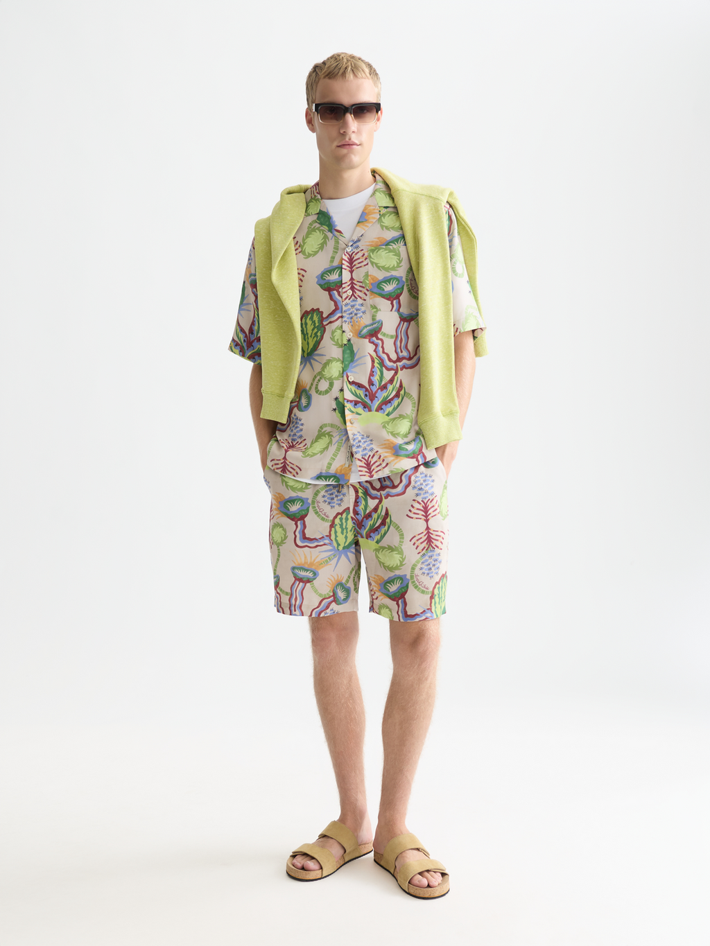 Fave Printed Tencel Relaxed-Fit Bermuda Shorts